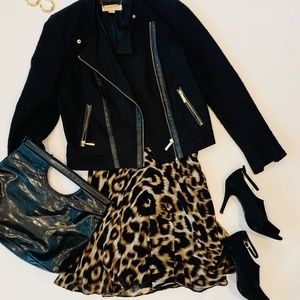 Calvin Klein Animal Print Skirt